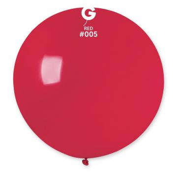 Ballon géant uni rouge
