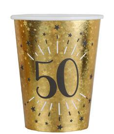 10 gobelets âge étincelant or 50