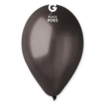 10 ballons uni noir