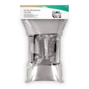 Kit déco voiture mariage argent