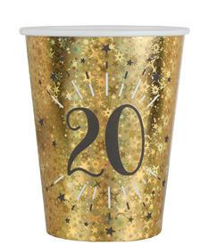 10 gobelets âge étincelant or 20