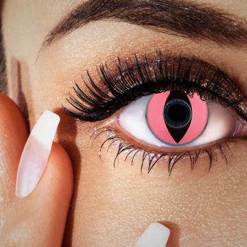 Lentilles fantaisie cat in pink