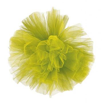 Pompon tulle 30cm anis