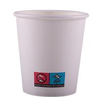 100 gobelets carton blanc