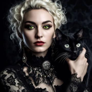 Lentilles fantaisie devilish cat