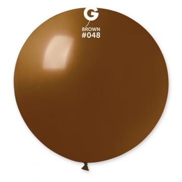 Ballon géant uni marron