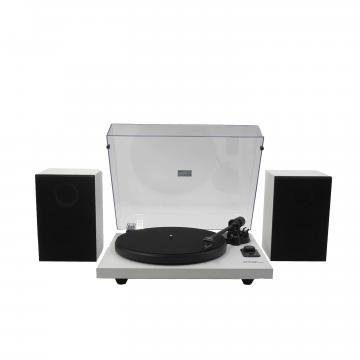 Platine vinyle + Enceintes hifi USB/Bluetooth - finition bois