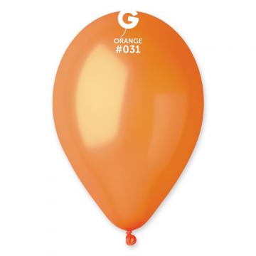 10 ballons uni orange