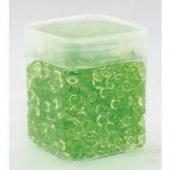 Pot de perles de pluie vert anis