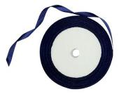 Ruban satin bleu marine